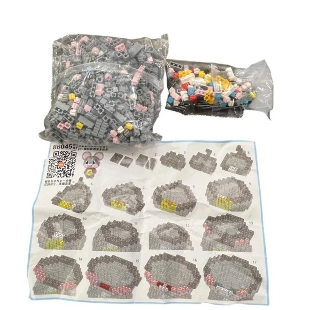 Chinese Zodiac Micro‎ Building Block MOUSE Kit 1065 Pieces NEW Gift 6+ CUTE!